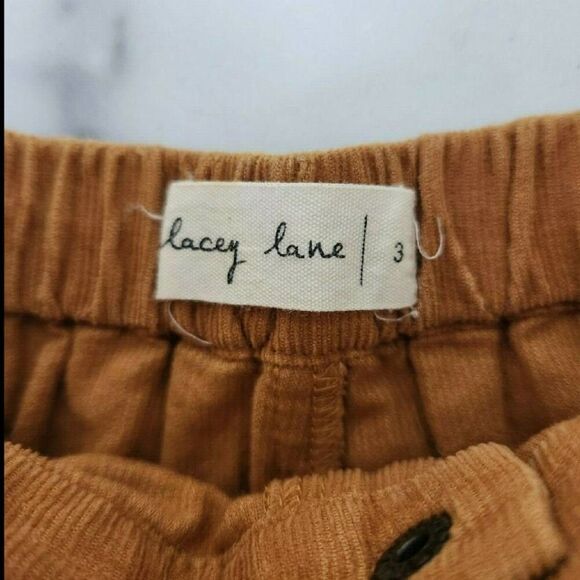 Lacey Lane Bounty tuckers girls toddler 3t Autumn copper penny corduroy shorts v - Picture 3 of 7